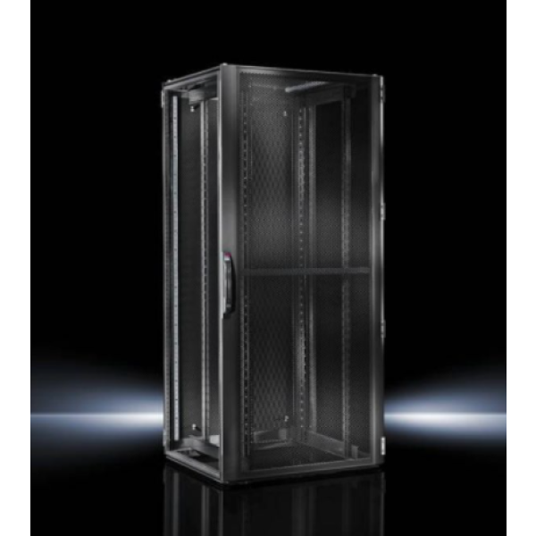 TS IT Network/Server Rack with Vented Door (Black)