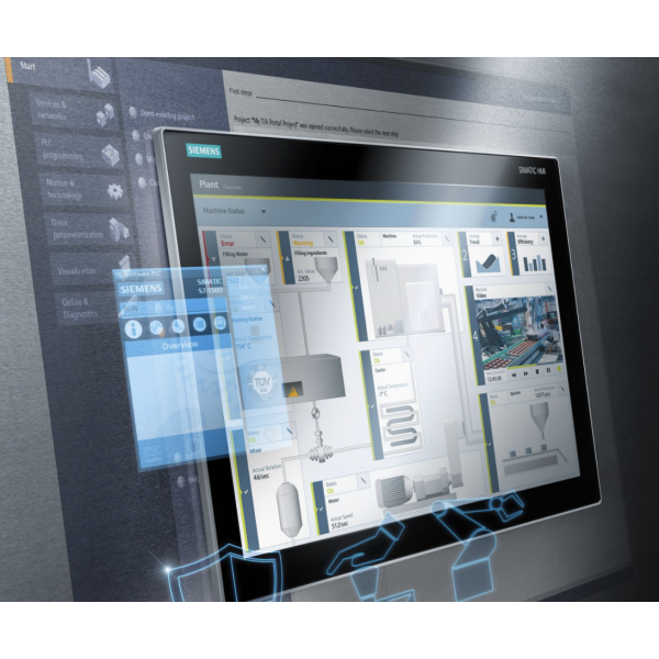 HMI visualization with SIMATIC WinCC