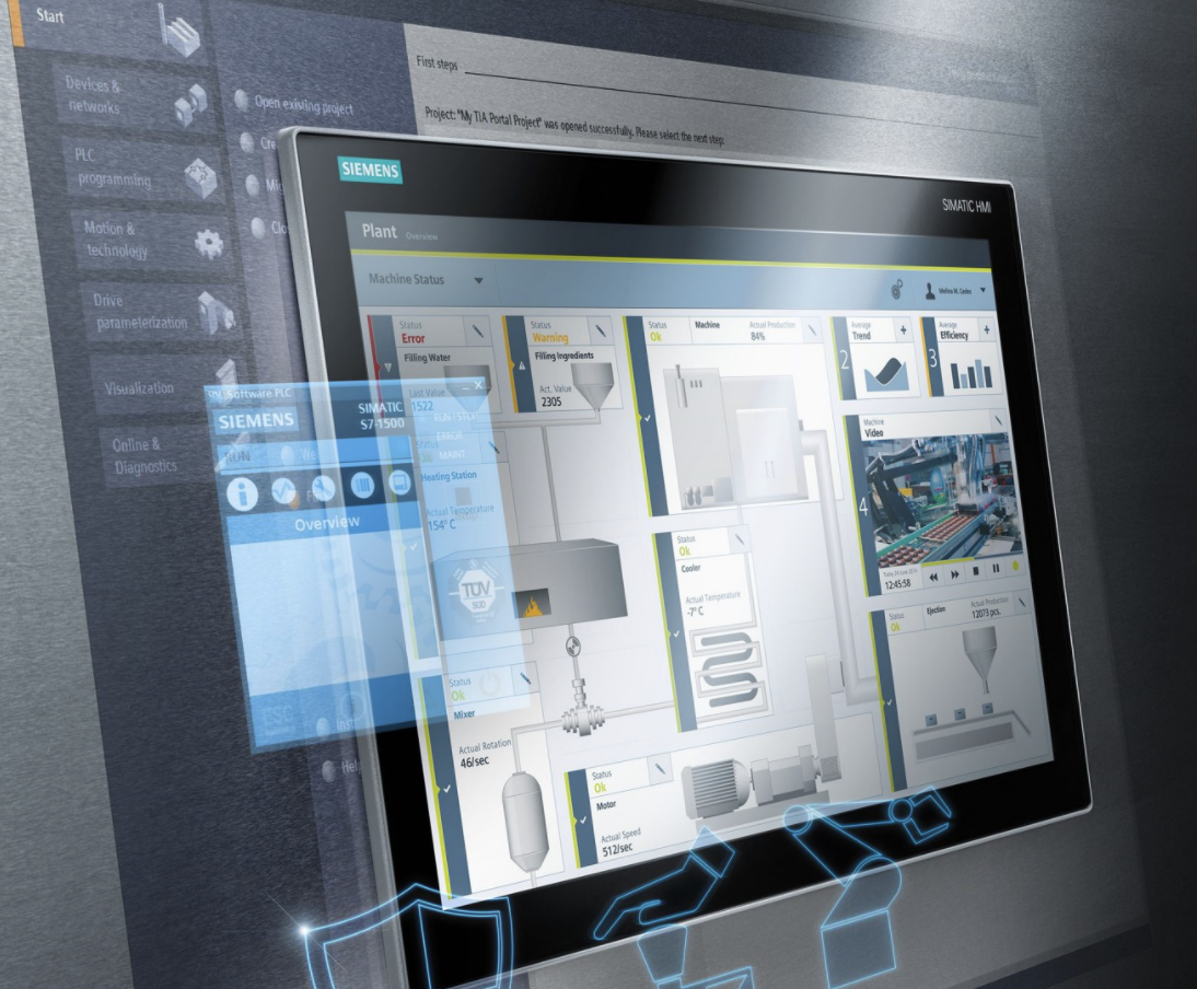 HMI visualization with SIMATIC WinCC